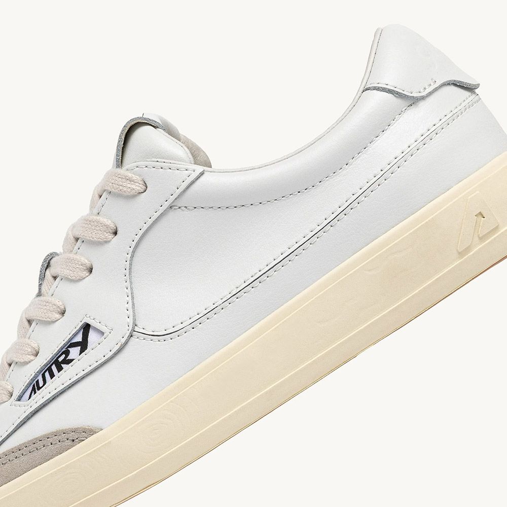 WINDSCAPE LOW MAN LEATHER/SUEDE Sneakers Uomo, White/White