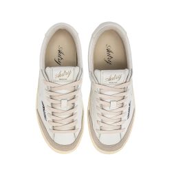 WINDSCAPE LOW MAN LEATHER/SUEDE Sneakers Uomo, White/White