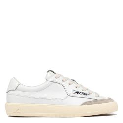 WINDSCAPE LOW WOMAN LEATHER/SUEDE Sneakers Donna, White/White