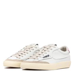 WINDSCAPE LOW WOMAN LEATHER/SUEDE Sneakers Donna, White/Fairy Tale