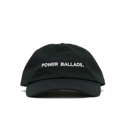 POWER BALLADS EMBROIDERED CAP Black