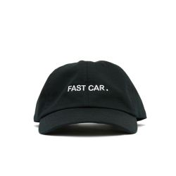 FAST CAR EMBROIDERED CAP Black