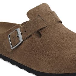 BOSTON SFB SUEDE LEATHER Unisex Clogs, Dark Tea