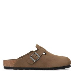 BOSTON SFB SUEDE LEATHER Unisex Clogs, Dark Tea