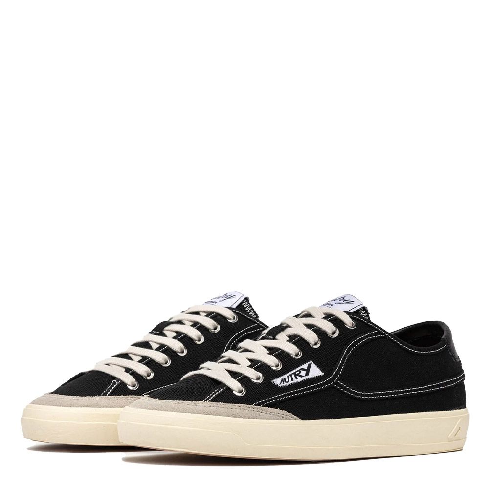 WINDSCAPE LOW MAN CANVAS/SUEDE Sneakers Uomo, Black