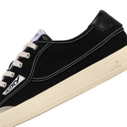 WINDSCAPE LOW MAN CANVAS/SUEDE Sneakers Uomo, Black