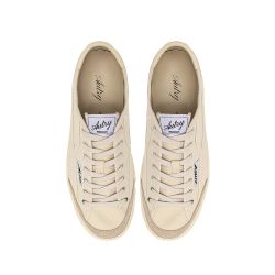 WINDSCAPE LOW MAN CANVAS/SUEDE Sneakers Uomo, Cream