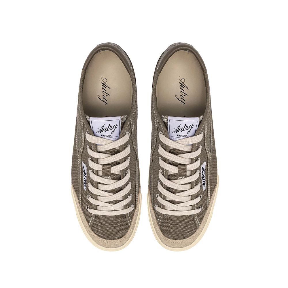 WINDSCAPE LOW MAN CANVAS/SUEDE Sneakers Uomo, Military