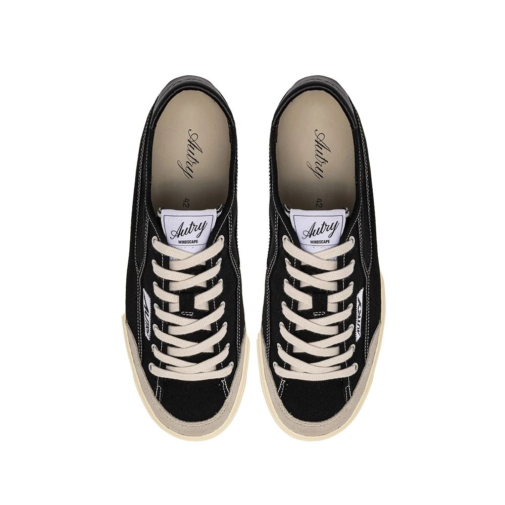 WINDSCAPE LOW WOMAN CANVAS/SUEDE Women's Sneakers, Black