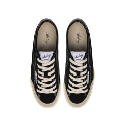 WINDSCAPE LOW WOMAN CANVAS/SUEDE Women's Sneakers, Black