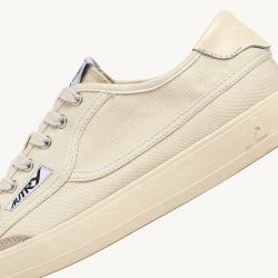 WINDSCAPE LOW WOMAN CANVAS/SUEDE Sneakers Donna, Cream