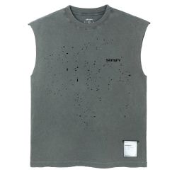 MothTech™ Muscle Tee Unisex T-shirt, Faded Black