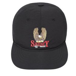 FliteSilk™ 5‑Panel Pinch Cap Black Eagle