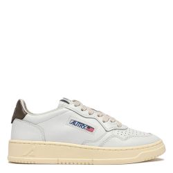 MEDALIST LOW WOMAN LEATHER/LEATHER White/Chocolate