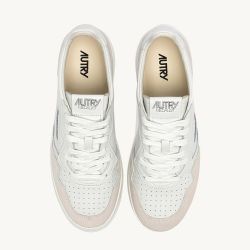 MEDALIST LOW MAN LEATHER/SUEDE Total White
