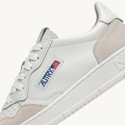 MEDALIST LOW MAN LEATHER/SUEDE Total White