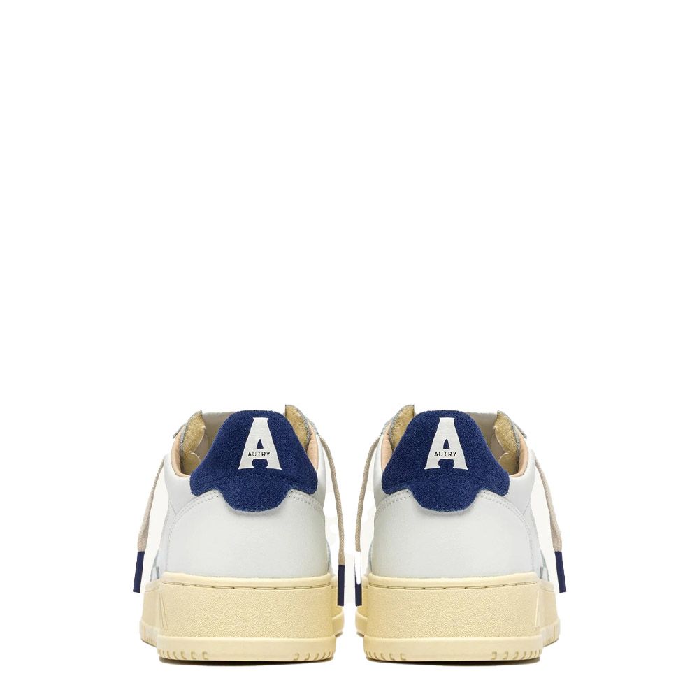 MEDALIST LOW MAN LEATHER/SUEDE LOGO White/Blue Depths