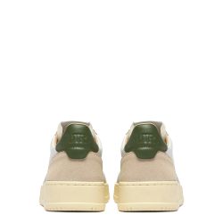 MEDALIST LOW MAN LEATHER/SUEDE White/Bronze Grn