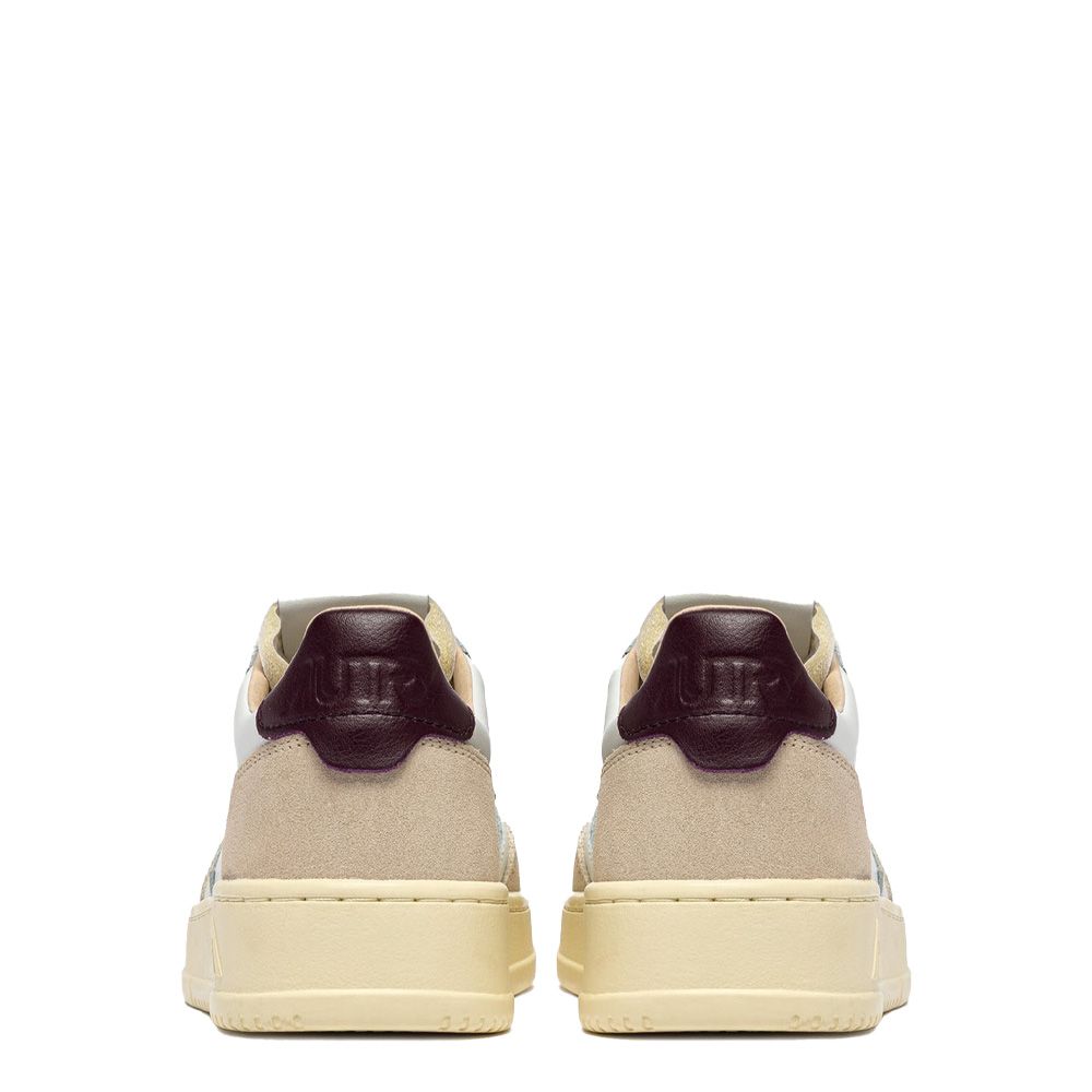 MEDALIST LOW WOMAN LEATHER/SUEDE White/Fig