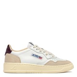 MEDALIST LOW WOMAN LEATHER/SUEDE White/Fig