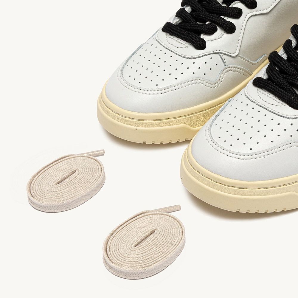 MEDALIST LOW WOMAN LEATHER/POLACE White/Leopard