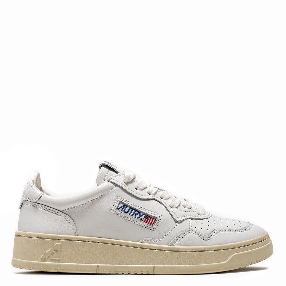 スニーカー Autry Sneaker In Pelle Autry Medalist Low Sneakers In White And Gray Leather And Suede